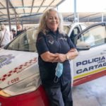La primera mujer que ingresó en la Policía Local de Cartagena vive su última jornada laboral