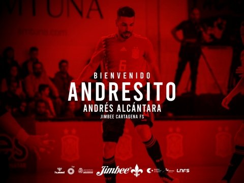 El internacional Andresito ya es oficialmente jugador de Jimbee Cartagena El internacional Andresito ya es oficialmente jugador de Jimbee Cartagena