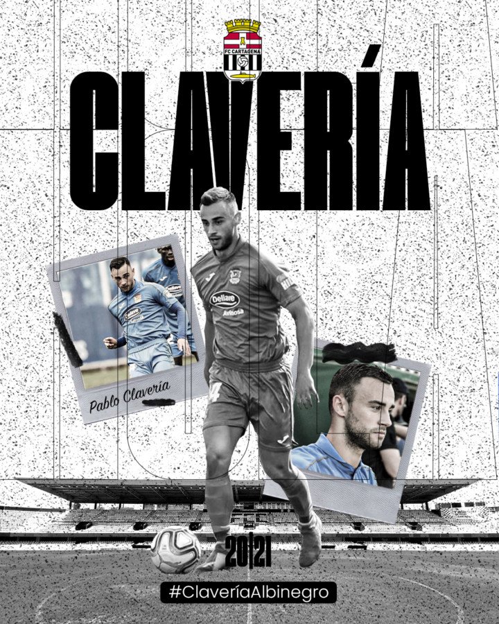 Pablo Clavería, recorrido y equilibrio para el centro del campo del FC Cartagena