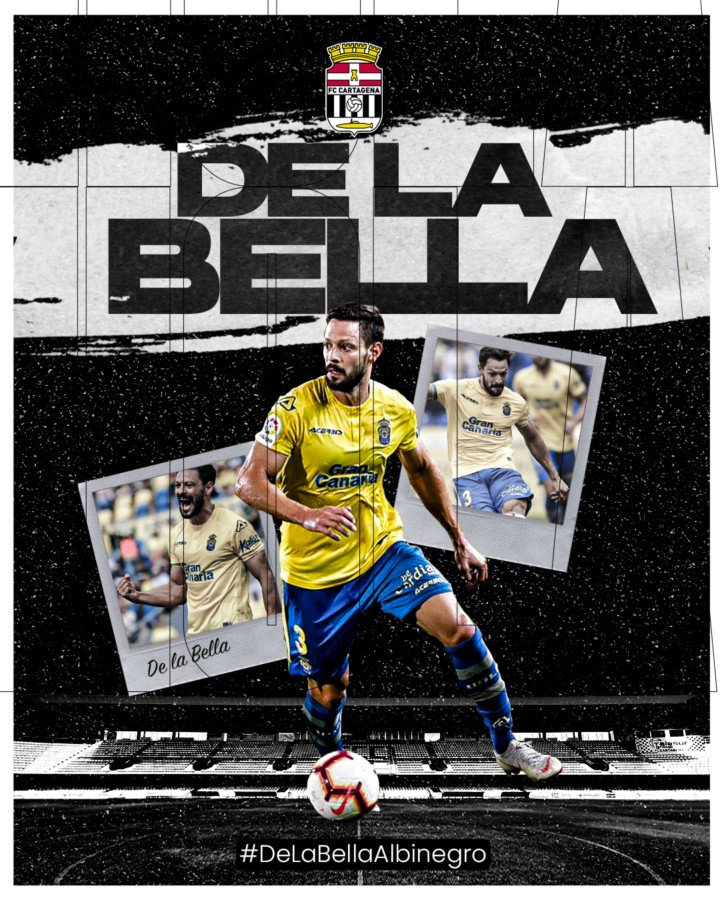 De la Bella, un refuerzo de ‘Primera’ para el lateral izquierdo del FC Cartagena