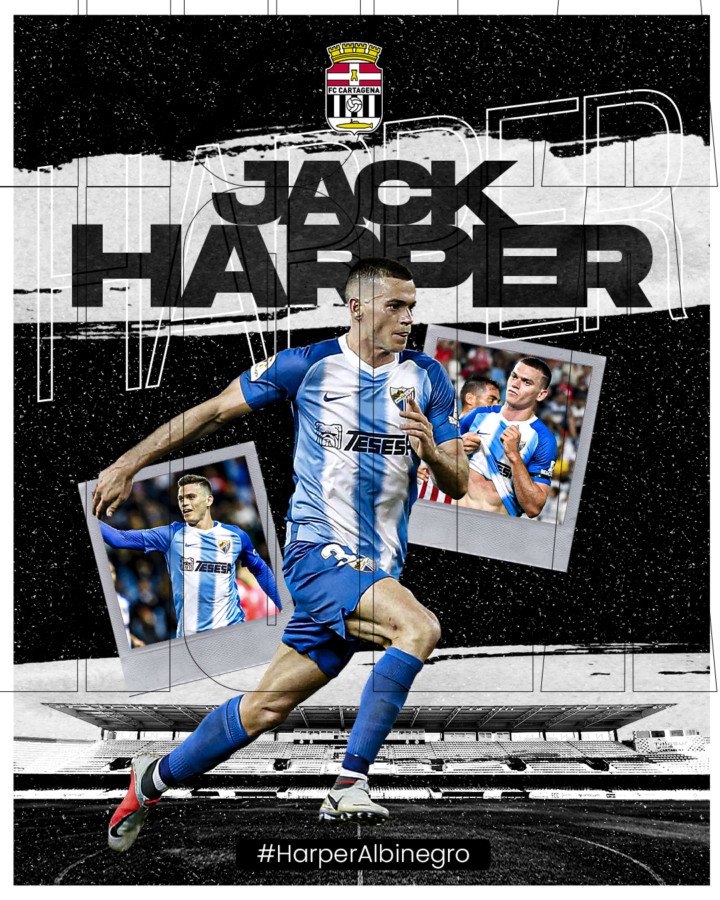 Jack Harper completa la delantera del FC Cartagena