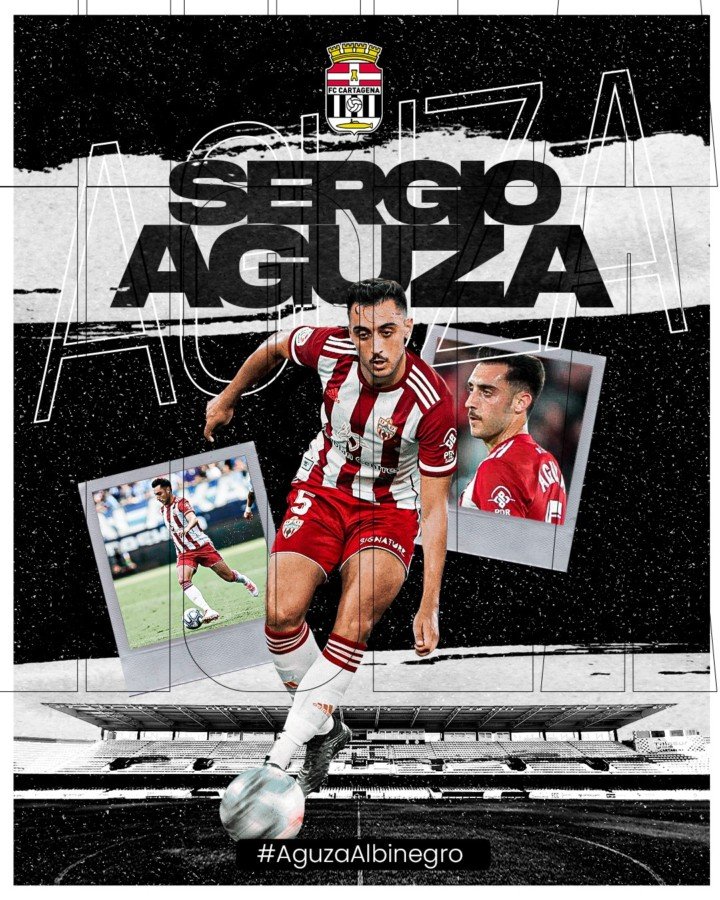 Sergio Aguza apuntala el centro del campo del FC Cartagena