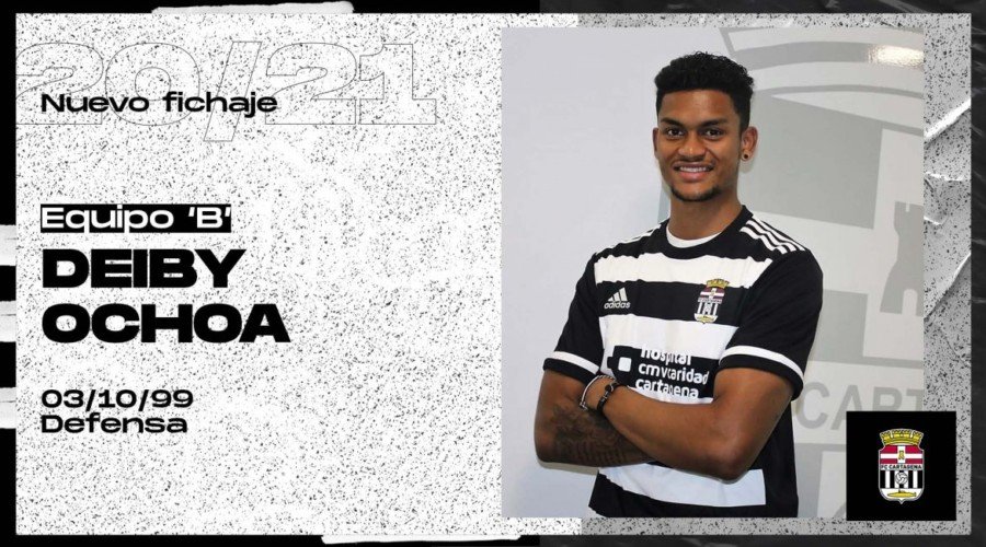 Deiby, nuevo refuerzo para la zaga del FC Cartagena ‘B’ Deiby, nuevo refuerzo para la zaga del FC Cartagena ‘B’