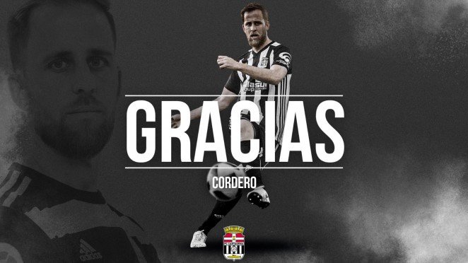 Cordero deja de ser jugador del FC Cartagena