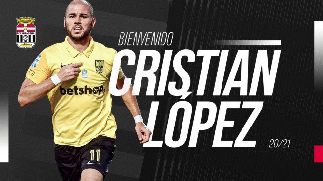 Cristian López, coraje y olfato goleador para el ataque del FC Cartagena