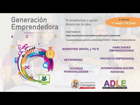 La ADLE ayuda a los emprendedores de Cartagena a poner en marcha sus empresas con Generación Emprendedora Creación