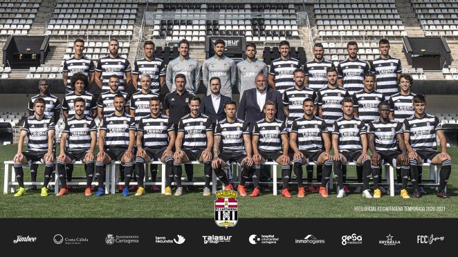 Foto oficial del primer equipo del FC Cartagena de la temporada 2020/21