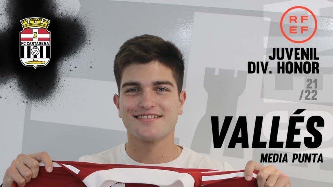 Vallés firma su contrato con el FC Cartagena Vallés firma su contrato con el FC Cartagena