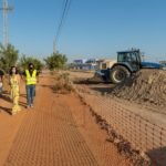 Avanzan a buen ritmo las obras de urbanización de los accesos al futuro colegio de La Aljorra