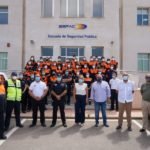 La alcaldesa supervisa el operativo de seguridad que participa en La Vuelta a España