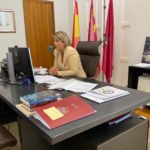 La alcaldesa pide acelerar la llegada del AVE con un tercer hilo sobre la plataforma actual La alcaldesa pide acelerar la llegada del AVE con un tercer hilo sobre la plataforma actual