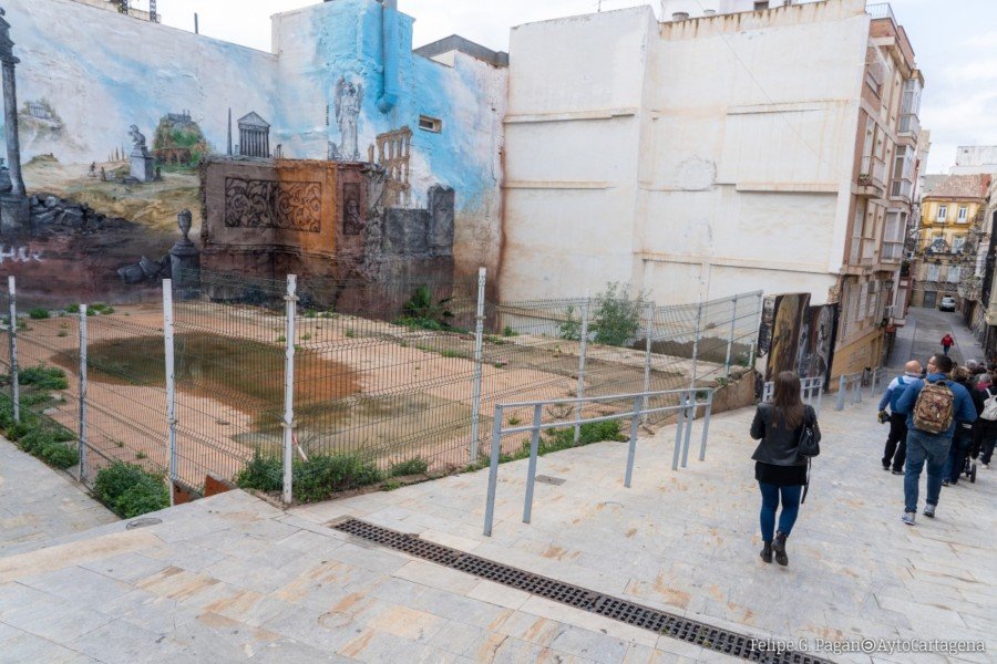 El jardín romano de la Cuesta de la Baronesa estará finalizado antes de fin de año El jardín romano de la Cuesta de la Baronesa estará finalizado antes de fin de año