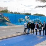 Finaliza el gran mural marino de Monteblanco en La Manga del Mar Menor