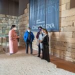 Las ménsulas del Castillo de la Concepción ya lucen en su nueva ubicación