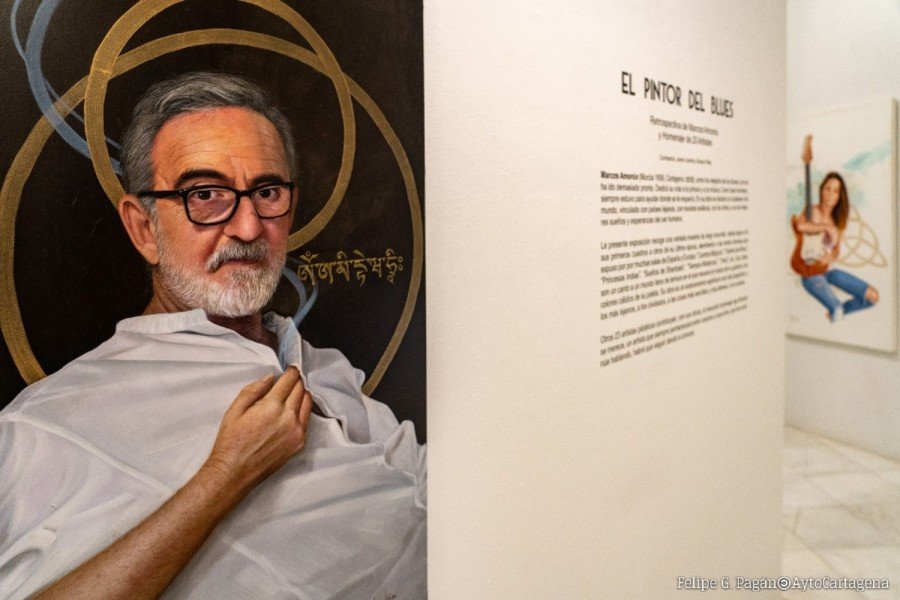 El Palacio Consistorial de Cartagena acoge una exposición homenaje a Marcos Amorós El Palacio Consistorial de Cartagena acoge una exposición homenaje a Marcos Amorós