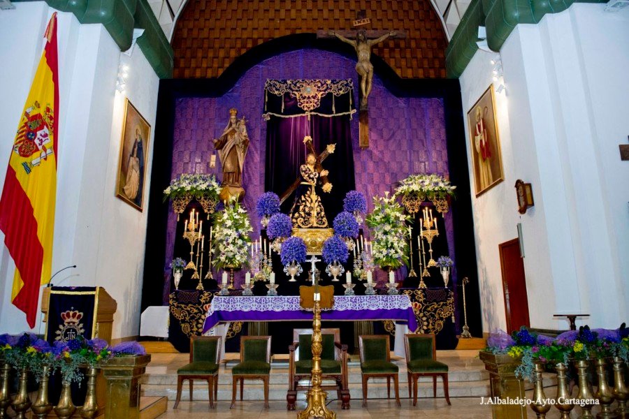 Los marrajos celebran este viernes el Miserere, principal acto litúrgico de la Cofradía morada