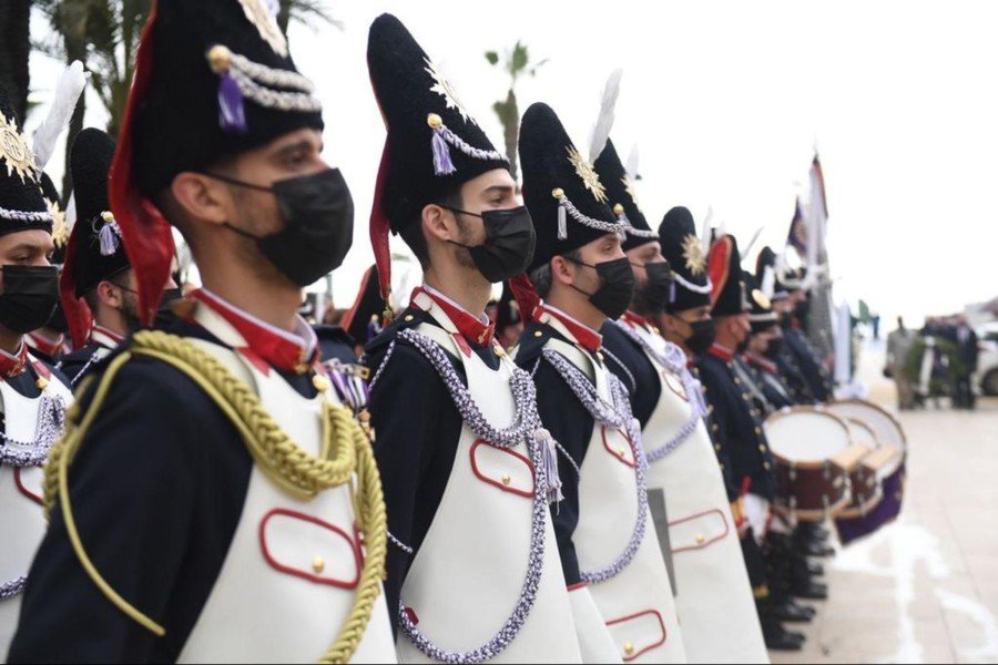 Los granaderos marrajos rindieron homenaje a Martín Álvarez