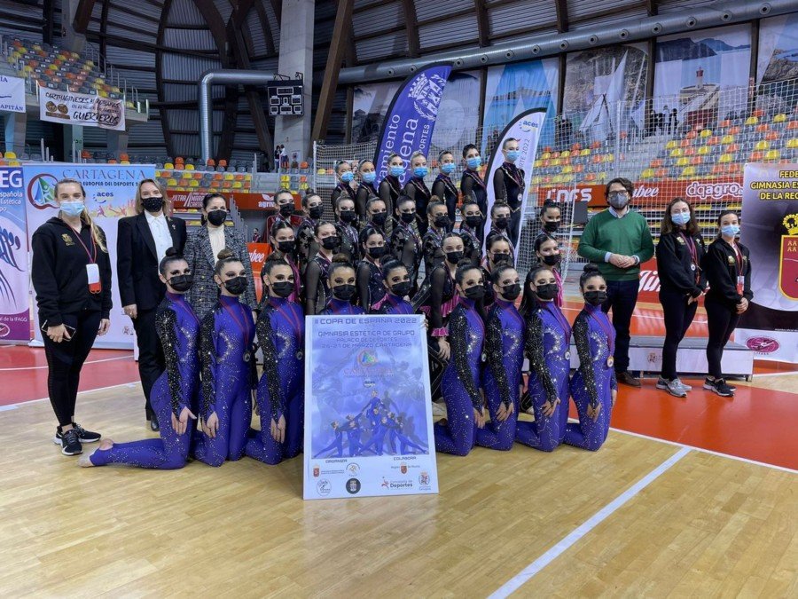 Cartagena conquista el pódium de la II Fase de la Copa de España de Gimnasia Estética de Grupo 2022 Cartagena conquista el pódium de la II Fase de la Copa de España de Gimnasia Estética de Grupo 2022