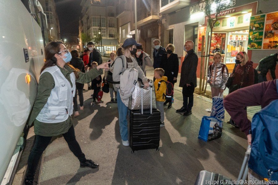 Cartagena recibe a los primeros 34 refugiados ucranianos en la residencia de la calle Caballero Cartagena recibe a los primeros 34 refugiados ucranianos en la residencia de la calle Caballero