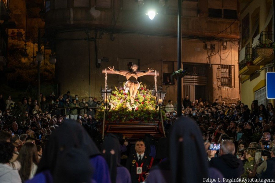 La primera procesión de España salió esta madrugada del Viernes de Dolores desde Cartagena La primera procesión de España salió esta madrugada del Viernes de Dolores desde Cartagena