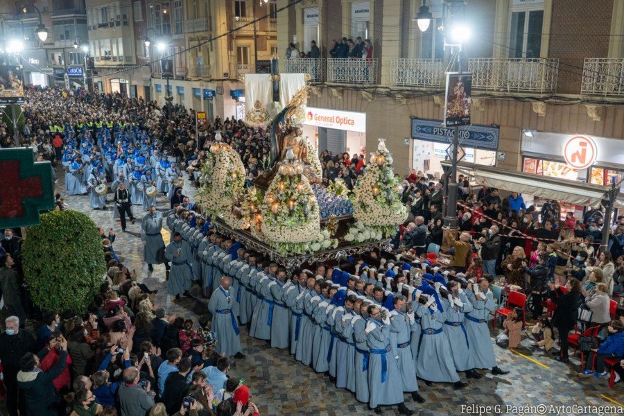 Los cartageneros renovaron sus promesas a la Virgen de la Caridad