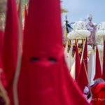 San Pedro, San Juan y Santiago ya aguardan en Santa María para acompañar a la Virgen del Primero Dolor en la procesión del Miércoles Santo San Pedro, San Juan y Santiago ya aguardan en Santa María para acompañar a la Virgen del Primero Dolor en la procesión del Miércoles Santo