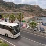 Comienza el servicio del Bus Playa, que conecta la ciudad con El Portús y Cala Cortina
