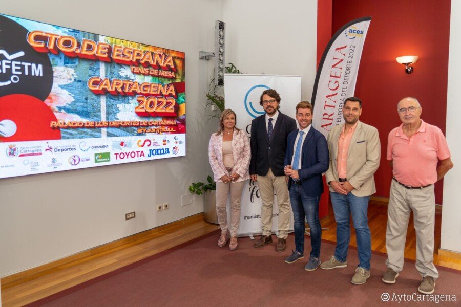 El Palacio de Deportes de Cartagena acoge el Campeonato de España de Tenis de Mesa