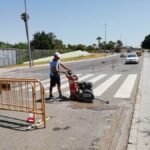 Reparan la acera que se había hundido junto al Parque de la Rosa Reparan la acera que se había hundido junto al Parque de la Rosa