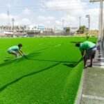 Las obras del Plan Césped avanzan en los tres primeros campos de fútbol municipales