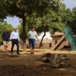 Avanzan los trabajos en la Plaza del Cerezo y en el Huerto de Cándido