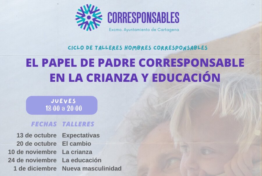 Igualdad pone en marcha un ciclo de talleres sobre corresponsabilidad y cuidados destinados a los hombres Igualdad pone en marcha un ciclo de talleres sobre corresponsabilidad y cuidados destinados a los hombres