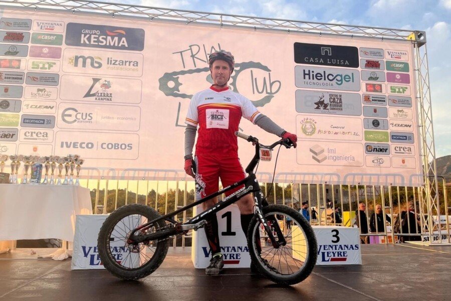 El cartagenero Raúl Martínez gana su cuarta Copa de España de Trial Bici