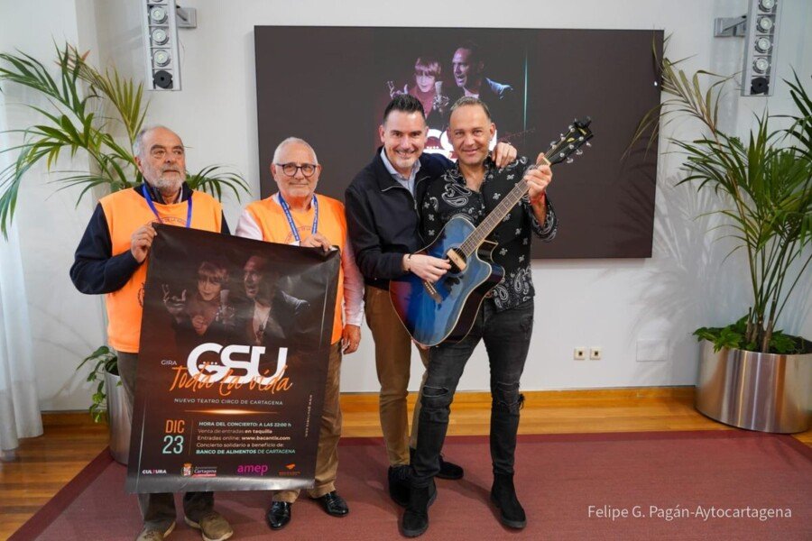 El cartagenero Jesús Ríos, GSU, inicia su gira «Toda la Vida» a beneficio del Banco de alimentos de Cartagena El cartagenero Jesús Ríos, GSU, inicia su gira «Toda la Vida» a beneficio del Banco de alimentos de Cartagena