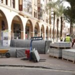 Las obras de la plaza de Juan XXIII han comenzado este lunes en la zona central de la plaza