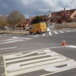 Vía Pública continúa con el pintado de señalización horizontal en barrios y diputaciones