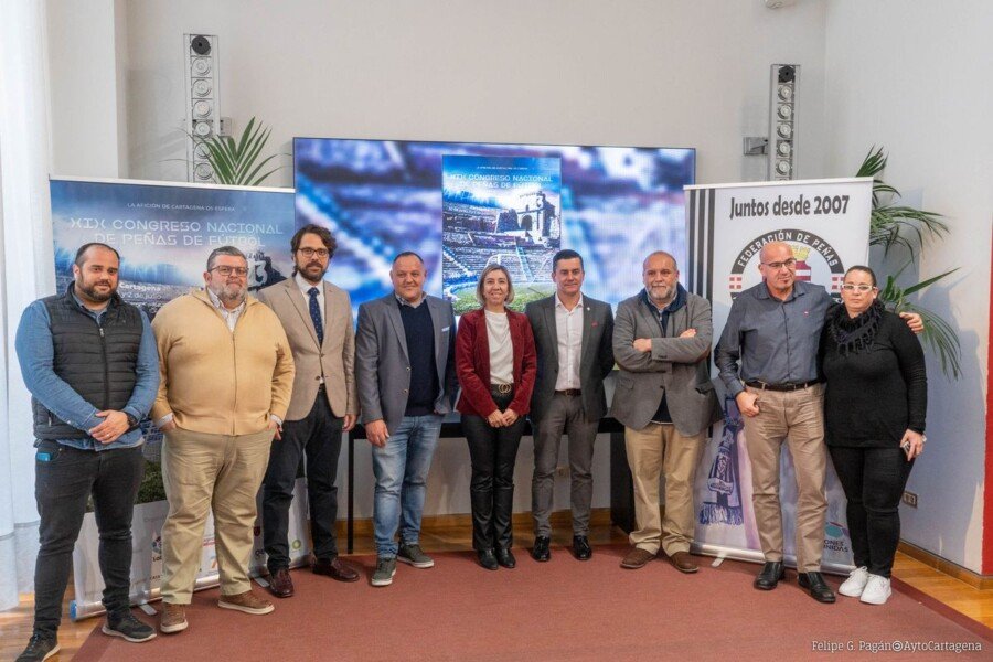 Más de 800 peñistas se darán cita en Cartagena en el XIX Congreso Nacional de Peñas de Fútbol