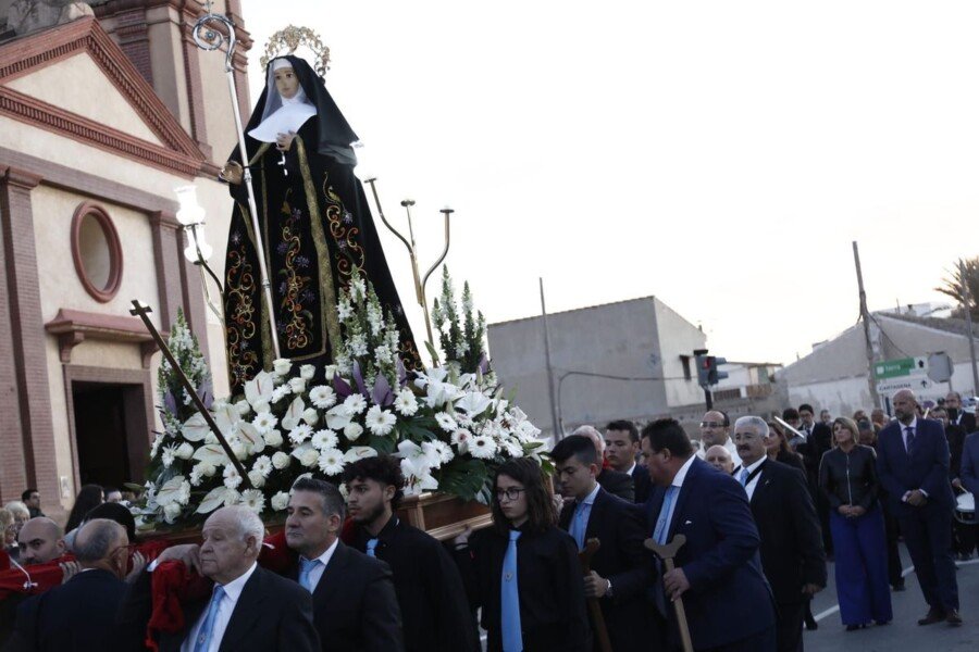 La Palma celebra la festividad de su patrona, Santa Florentina, que vuelve a salir en procesión