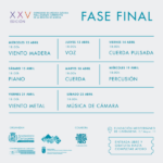 Un total de 75 jóvenes participarán en las finales de la XXV edición de Entre Cuerdas y Metales