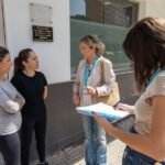 Técnicos del Ayuntamiento analizan la situación de los comercios afectados por las lluvias en San Ginés