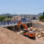 Cartagena ultima la obra que evita cortes por inundación en la carretera que une Molinos Marfagones y Los Dolores