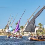 Veleros latinos dejan un estampa de otra época en la regata de La Manga del Mar Menor