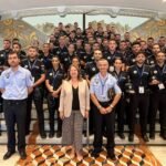Los alumnos de Policía Local que están realizando su formación en la ESPAC, visitan la Asamblea Regional