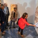 Las pinturas murales halladas en el pórtico del Teatro Romano de Cartagena ya están expuestas en el museo Las pinturas murales halladas en el pórtico del Teatro Romano de Cartagena ya están expuestas en el museo