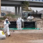 Retirados los residuos de yesos de fosfatos con mayor actividad radiológica de El Hondón Retirados los residuos de yesos de fosfatos con mayor actividad radiológica de El Hondón