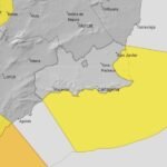 Aviso amarillo por fenómenos costeros este martes en Cartagena