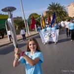 La antorcha olímpica de Barcelona 92 encara la línea de meta en los colegios de Cartagena La antorcha olímpica de Barcelona 92 encara la línea de meta en los colegios de Cartagena