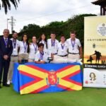 El joven cartagenero César García, en el equipo que se ha proclamado subcampeón de España de Golf Infantil 2024