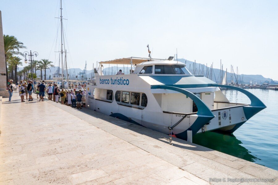 Cartagena Puerto de Culturas adjudica el servicio del barco turístico por el que ya han pasado más de 1,3 millones de pasajeros
