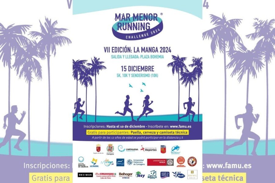 Carrera de 10 kilómetros en La Manga del Mar Menor este domingo 15 de diciembre Carrera de 10 kilómetros en La Manga del Mar Menor este domingo 15 de diciembre
